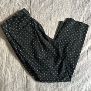 Gap black polka-dotted pants